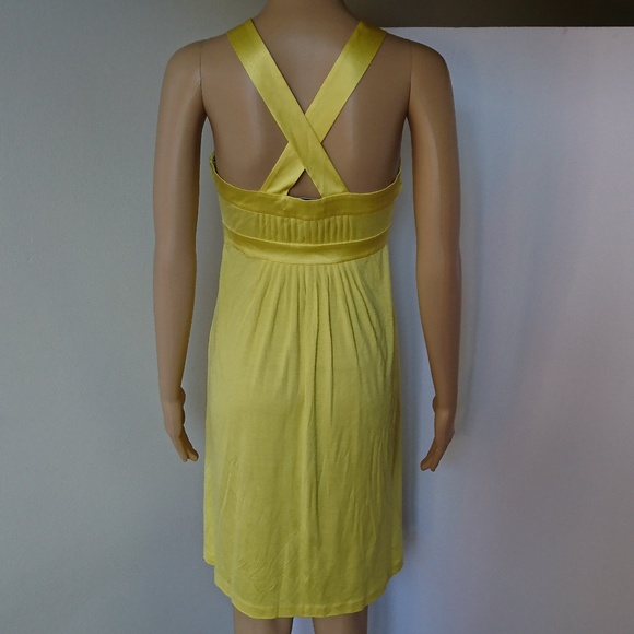 Banana Republic Dresses Banana Republic Yellow Silk Dress Size